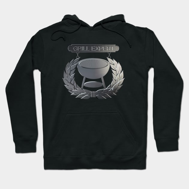 Grill Expert Badge Hoodie by CCDesign